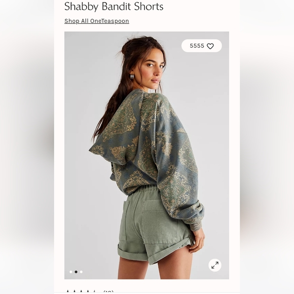 One Teaspoon Shabby Bandit Shorts - Picture 5 of 8